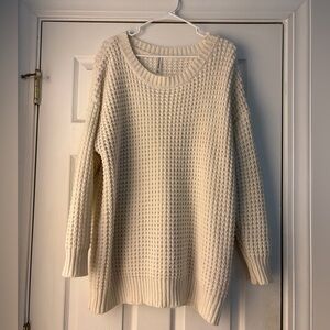 Zenana Outfitters Cream Knit Sweater